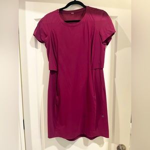 Lululemon & go endeavor dress, purple, 8